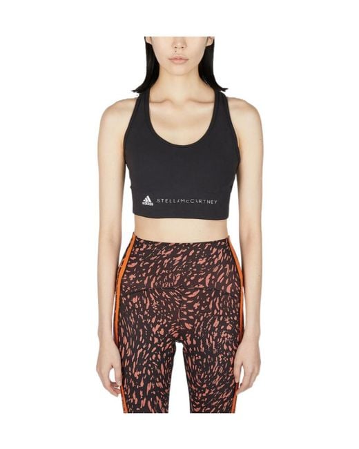 Adidas By Stella McCartney Black Truestrength Medium-Support Bra