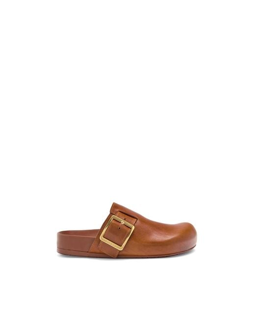 Loewe Brown Ease Buckle Mule