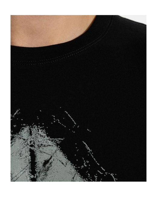 Moose Knuckles Black Short-Sleeved T-Shirt for men