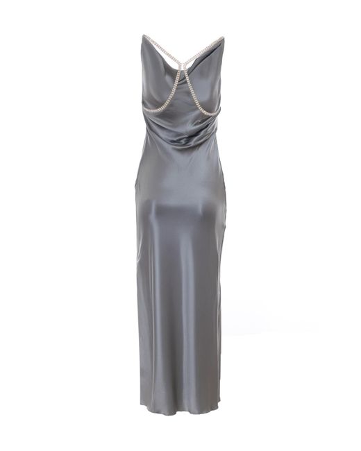 Patrizia Pepe Gray Reef Long Dress