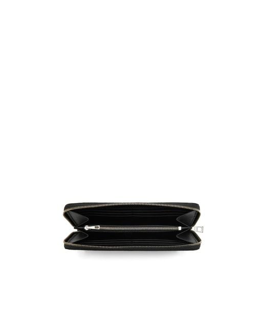 Loewe Black Anagram Zip-Around Wallet for men