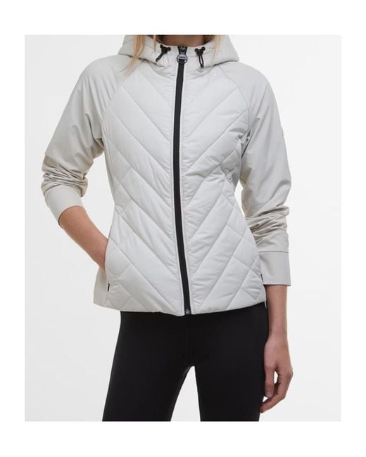 Barbour Gray Dakota Quilted Jacket