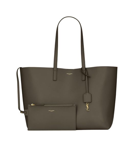 Saint Laurent Black Shopping Leather