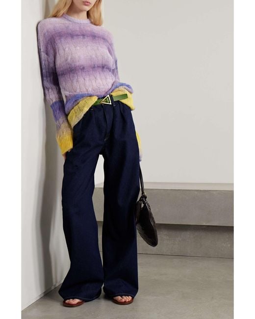 Etro Purple Long Sweater With Fading Effect
