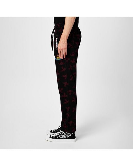Vivienne Westwood Black Elastic Waist Long Pants for men