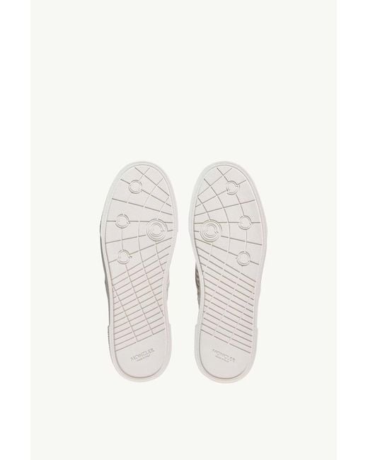 Moncler White Vera Leisure Lace-Up Low-Top Sneakers for men