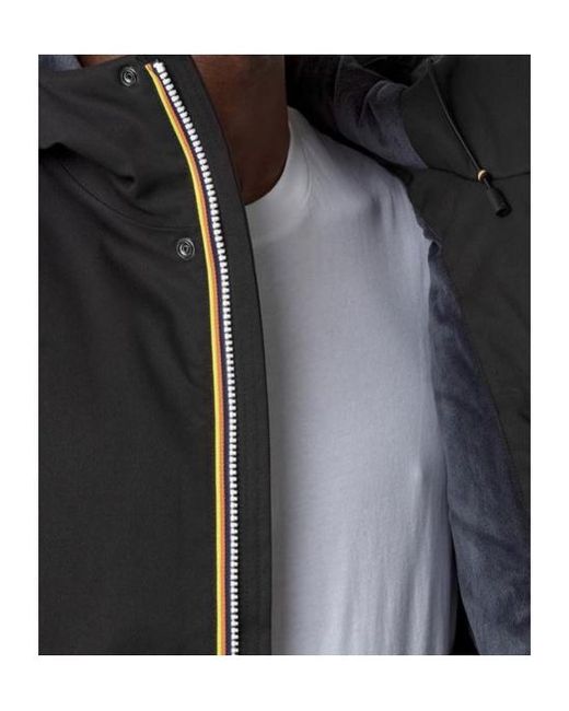 K-Way Black Jacko Twill Jacket for men