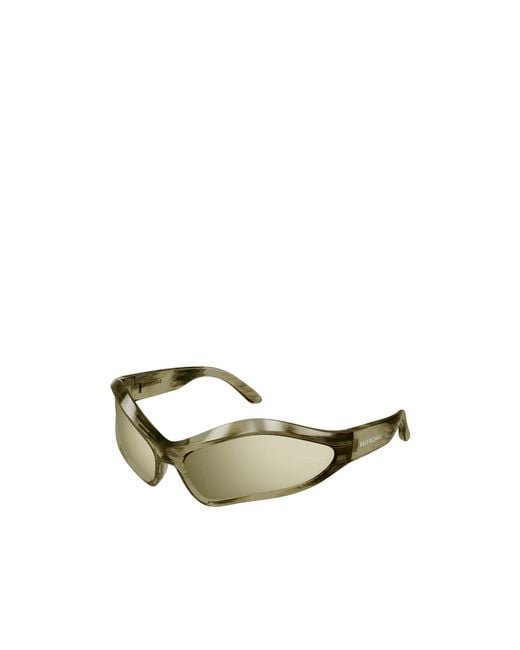 Balenciaga Metallic Eyewear Geometric Frame Sunglasses for men