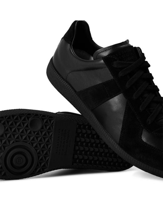 Maison Margiela Black Simple Low-Top Sports Shoes for men