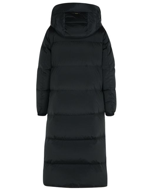 Woolrich Black Long Down Jacket