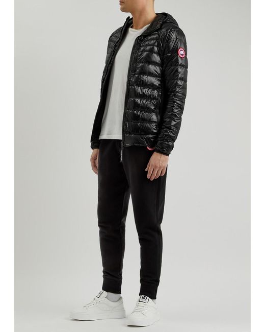 Canada Goose Black Hybridge Lite Hooded Shell Jacket for men