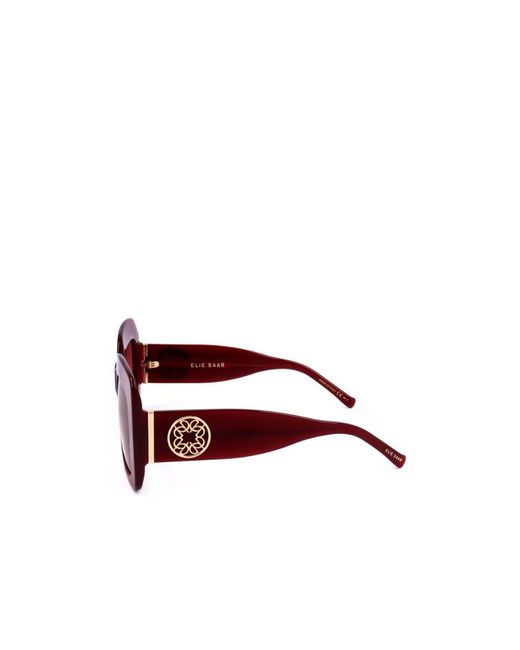 Elie Saab Pink Square Frame Sunglasses