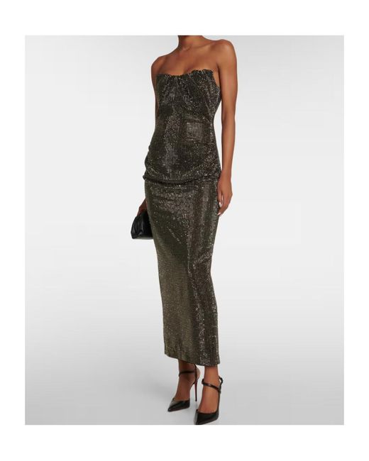 Roland Mouret Black Trimmed Strapless Dress