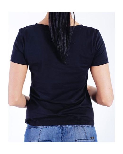 Armani Jeans Blue Logo Details T-Shirt