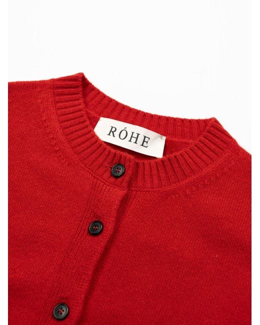 Rohe Red Classic Cardigan