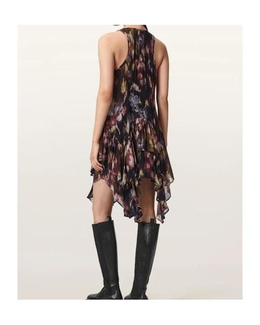 AllSaints Brown Sleeveless Dress