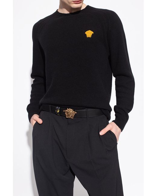 Versace White Medusa-Buckle Belt for men
