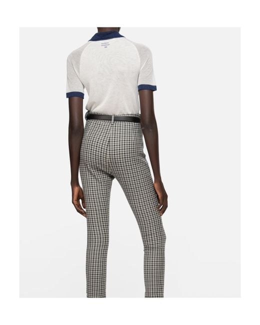 Acne Blue Short-Sleeve Pocket Polo Top
