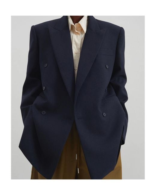 Frankie Shop Blue Monterey Structured Blazer