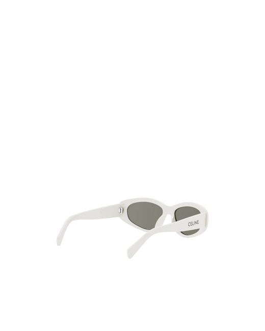Céline White Cat's Eye Sunglasses for men