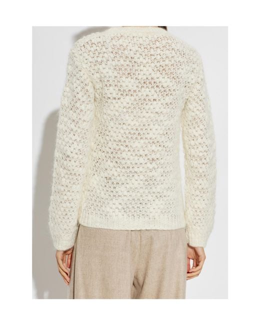 Fabiana Filippi White Long-Sleeved Sweater
