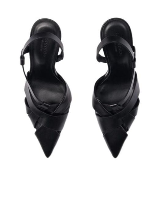 Scarosso Metallic Athena Slingback Pumps
