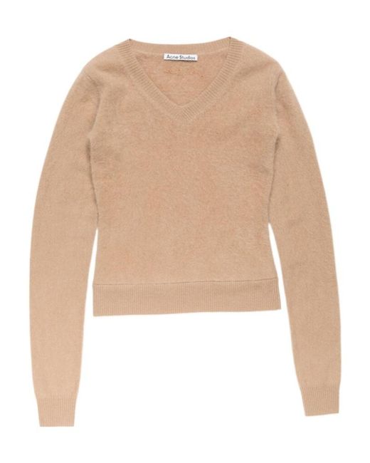Acne Natural V-Neck Sweater