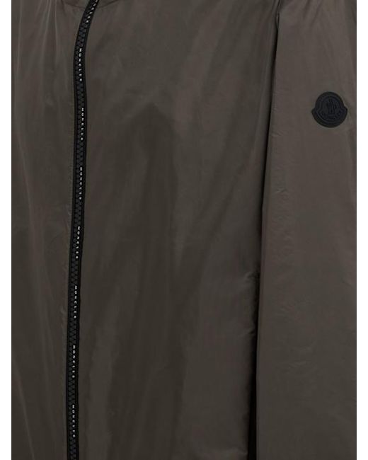 Moncler Black Galveston Nylon Hooded Windbreaker for men