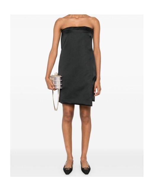 Philosophy Di Lorenzo Serafini Black Wrap Mini Dress