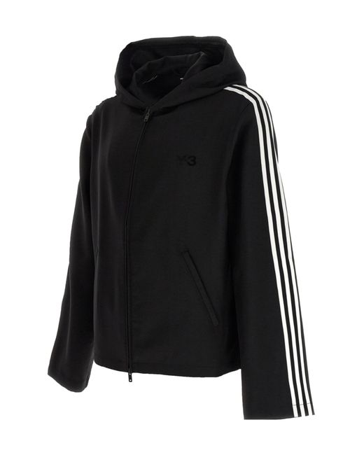 Y-3 Black X Yohji Yamamoto Zipped Hoodie for men