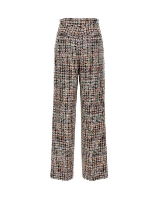 Missoni Gray Micro Sequin Straight Leg Pants