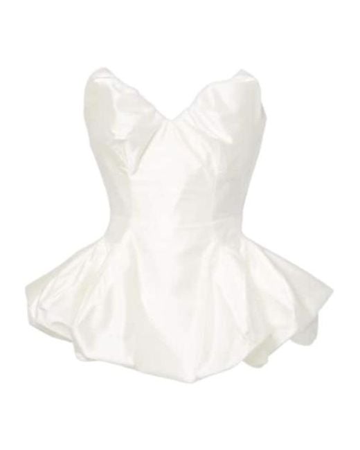 Vivienne Westwood White Bridal Raven Peplum Satin Corset