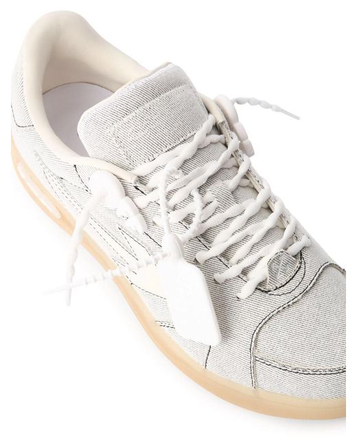 Off-White c/o Virgil Abloh White End Of Play Denim Sneakers for men