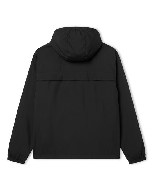 Lacoste Black Solid Color Windbreaker for men