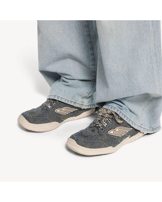 Balenciaga Gray Hamptons Low-Top Sneakers