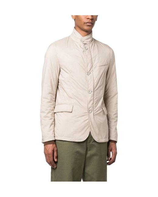 Herno Natural Stand-Up Padded Jacket for men