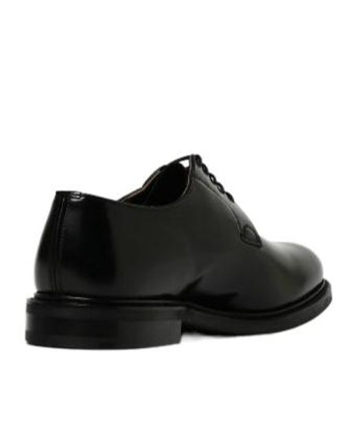 Church's Black Almond Toe Lace-Up Shoes for men