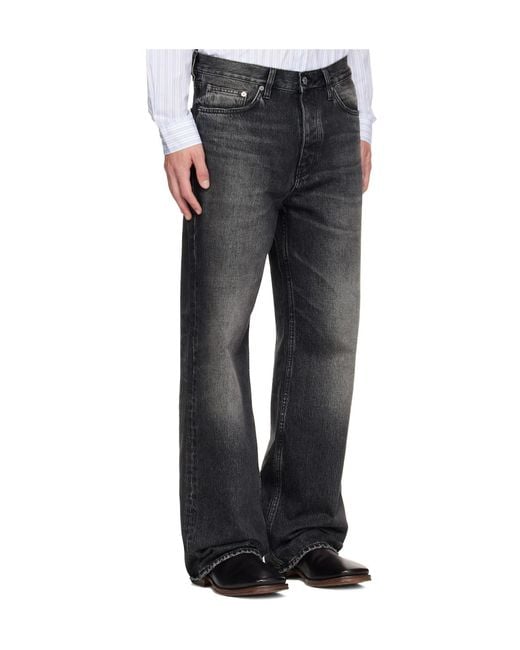 sunflower Black Relaxed Boot Belt Loop Jeans for men