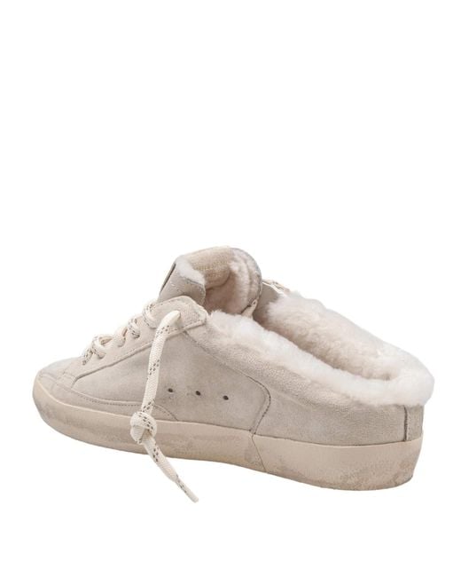 Golden Goose Deluxe Brand White Super Star Lace-Up Sabots
