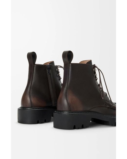 Loewe Black Lace-Up Zip-Fastening Boots