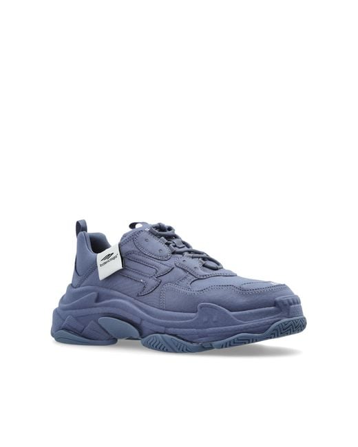 Balenciaga Blue Triple S Sneakers for men
