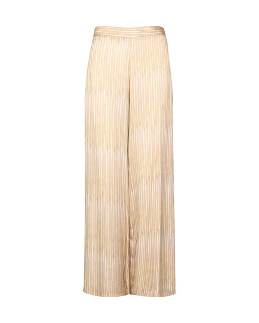Ottod'Ame Natural Wide-Leg Casual Pants