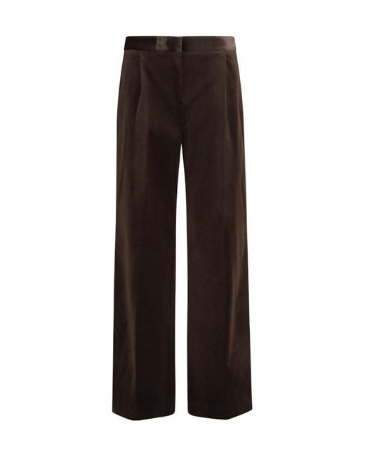 Lardini Black Wide-Leg Casual Trousers