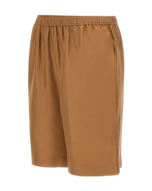 Loulou de Saison Brown Zinia Lds Twill Bermuda Shorts