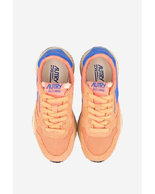 Autry Pink Lace-Up Sneakers