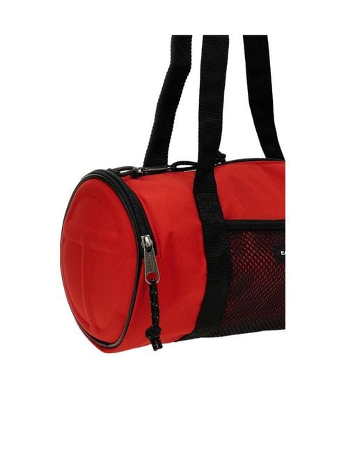 Eastpak Red X Telfar Medium Duffle Logo Patch Shoulder Bag for men