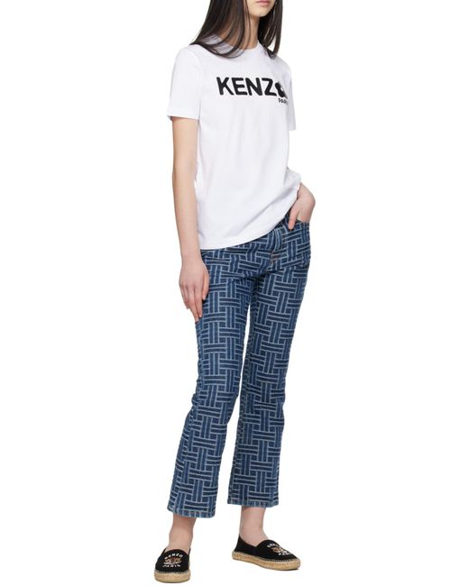 KENZO White Boke Flower 2.0 Loose T-Shirt