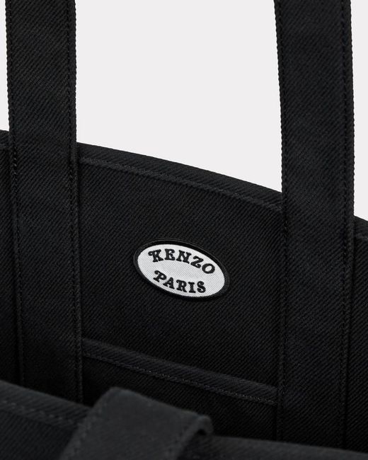 KENZO Black Verdy Market Reversible Large Tote Bag for men