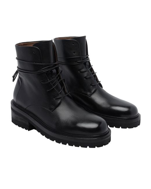 Marsèll Black Marsèll Calzone Lace-Up Ankle Boots