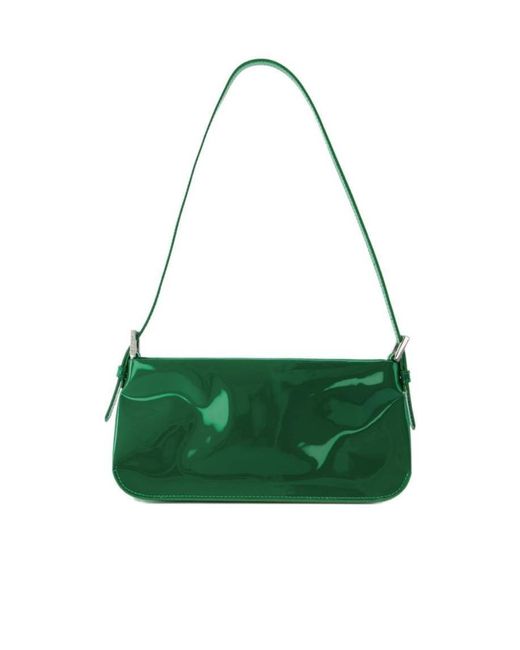 By Far Green Dulce Zipped Shoulder Bag